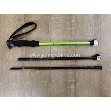 Tungsten Steel Aluminium Aluminum 7075 New Design Hiking Poles Stick Trekking Pole short EVA handle